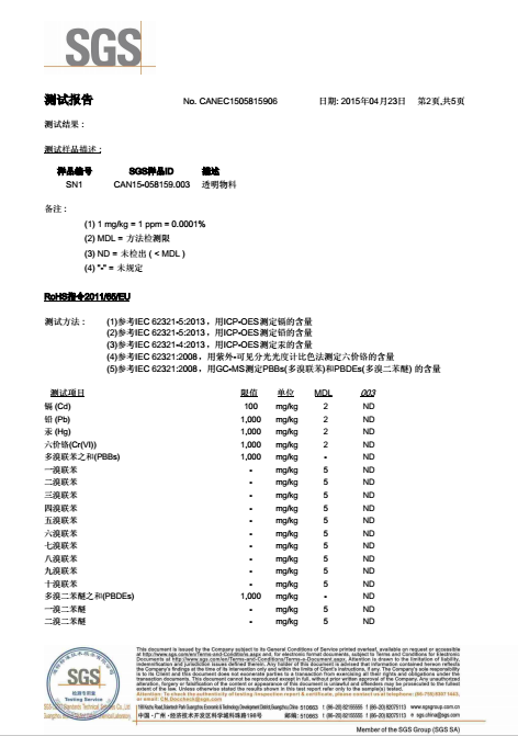 仿真水（假水）检测报告